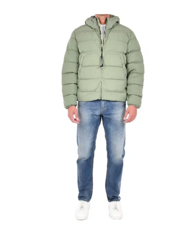 C.p. Company Chrome-r Puffer Shirt In Green