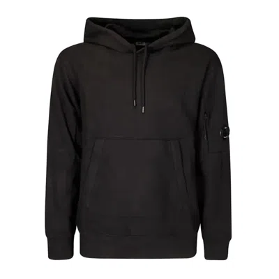 C.p. Company Diagonal Raised Fleece Hooded Sweatshirt In Total Eclipse