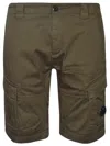C.p. Company C.p.company Sateen Stretch Cargo Shorts In Ivy Green