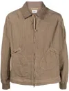 C.p. Company Classic-collar Bomber Jacket In Brown