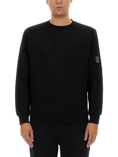 C.p. Company C.p.company Sweatshirt With Logo In Black