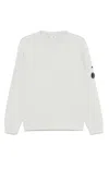 C.p. Company Classic Fit Crewneck Sweatshirt In White