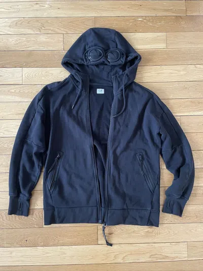 Pre-owned C.p. Company Classic Goggle Zip Up Hoodie In Black