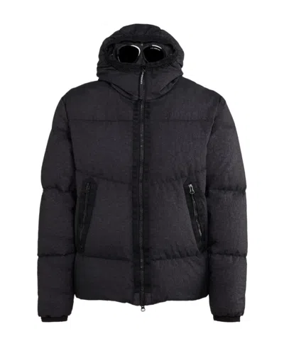 C.p. Company Co-ted Goggle Down Jacket In Black