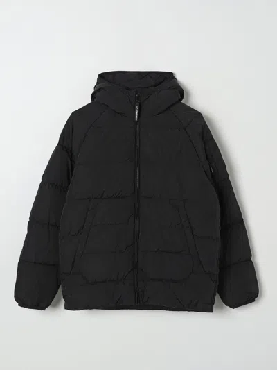 C.p. Company Coat  Kids Color Black In Schwarz