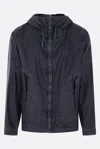 C.p. Company Long Sleeve Hooded Casual Jacket In Blue
