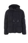 C.p. Company C.p.company Graphite Nylon Down Jacket In Black
