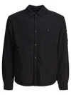 C.p. Company C.p.company Buttoned Pocket Overshirt In Black