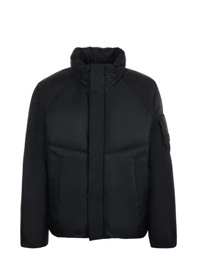 C.p. Company Coats In Black