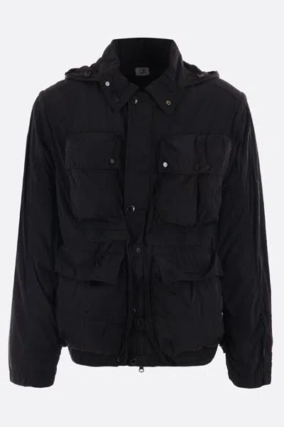 C.p. Company Coats In Black