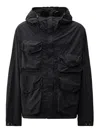 C.p. Company Streamlined Neutrals Outerwear Jacket In Blue