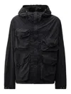 C.p. Company Streamlined Neutrals Outerwear Jacket In Blue
