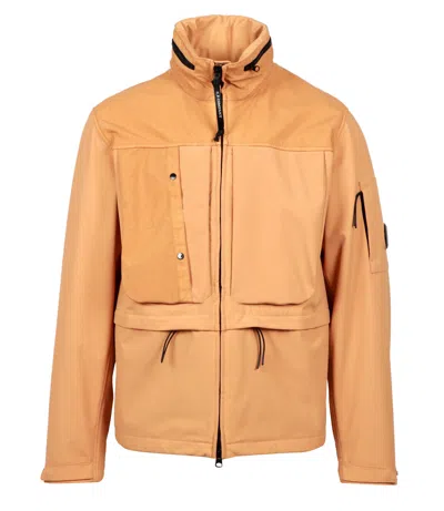 C.p. Company Coats White In Brown