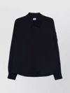 C.p. Company Collared Neck Nylon Overshirt With Front Pocket