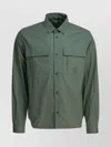 C.p. Company Collared Shirts With Pockets And Cuffed Sleeves In Green