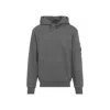 C.p. Company Diagonal Raised Fleece Hooded Sweatshirt In Gray
