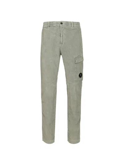C.p. Company Corduroy Cargo Pants In Green