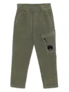 C.p. Company Corduroy Cargo Pants In Green