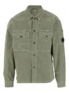 C.p. Company Cp Company Stretch Cotton Shirt In Green