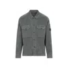 C.p. Company Corduroy Overshirt With Long Sleeves And Pockets In Gray