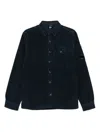 C.p. Company C.p.company Corduroy Shirt Jacket With Pocket In Black