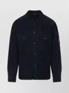 C.p. Company C.p.company Corduroy Shirt Jacket With Pocket In Blue