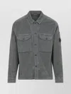 C.p. Company Corduroy Overshirt With Long Sleeves And Pockets In Gray