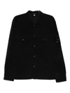 C.p. Company C.p.company Corduroy Buttoned Utility Overshirt In Black