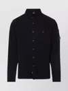 C.p. Company Corduroy Shirt With Chest Pocket And Long Sleeves In Blue