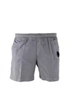 C.p. Company Swimsuit With Elastic Waistband And Pockets In Grey
