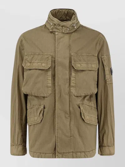 C.p. Company C.p.company Men Cotton Blend Sahariana Jacket In Green