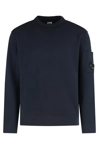 C.p. Company Cotton-blend Sweater In Blue