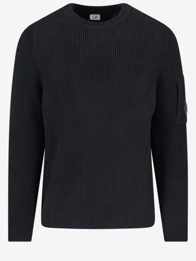 C.p. Company Cp Company Cotton Blend Sweatshirt In Black