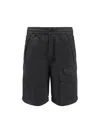 C.p. Company C.p.company Men Cotton Cargo Bermuda Shorts