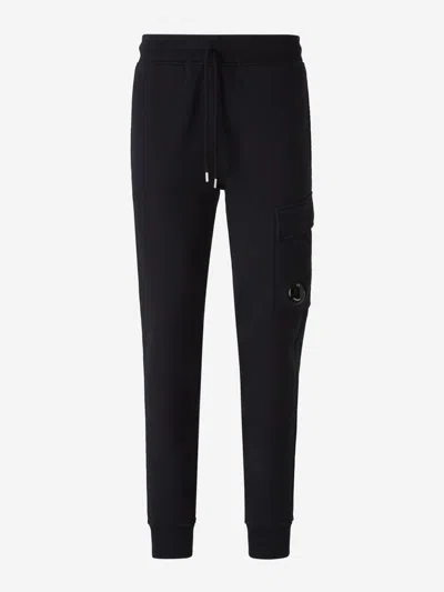 C.p. Company Cotton Cargo Joggers In Black