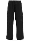 C.p. Company Cargo Style Trousers Featuring Adjustable Elements In Black