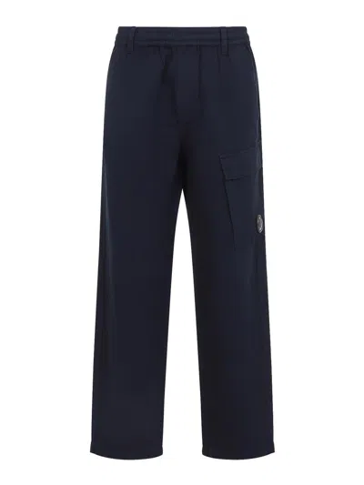 C.p. Company Cp Company Cotton Cargo Pants In Blue