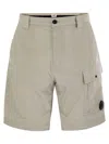 C.p. Company Cp Company Cotton Cargo Shorts With Lens