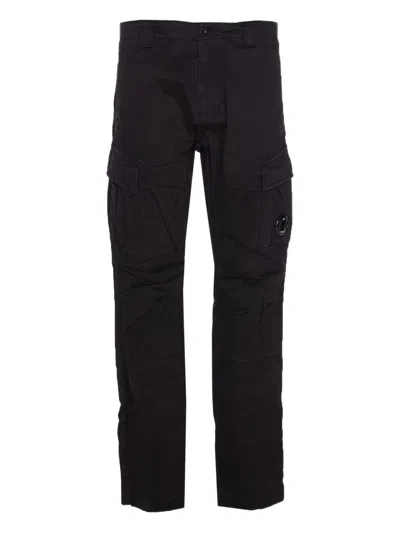 C.p. Company Cp Company Cargo Pant In Stretch Satin In Black