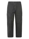 C.p. Company Cotton Cargo Trousers In Gray