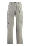 C.p. Company Lens-detail Cargo Pants In Grey