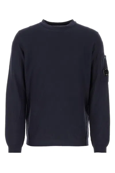 C.p. Company Cotton Crepe Knit-52 Nd  Male In Blue