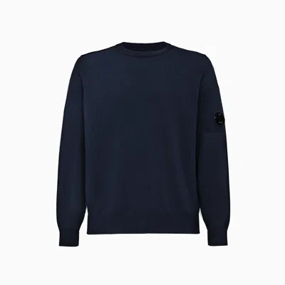 C.p. Company Cp Company Cotton Crepe Sweater In Blue