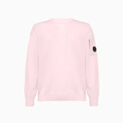 C.p. Company Cp Company Cotton Crepe Sweater In Pink