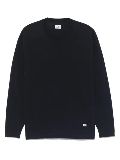 C.p. Company Cotton Crepe T-shirt In Black