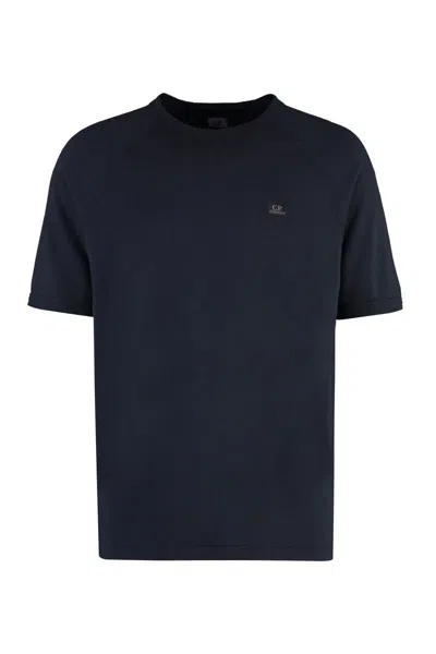 C.p. Company Cotton Crew-neck T-shirt In Blue
