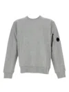 C.p. Company Men Cotton Crewneck Sweatshirt In Gray