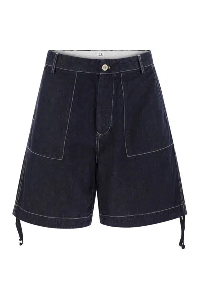 C.P. COMPANY C.P. COMPANY COTTON DENIM SHORTS
