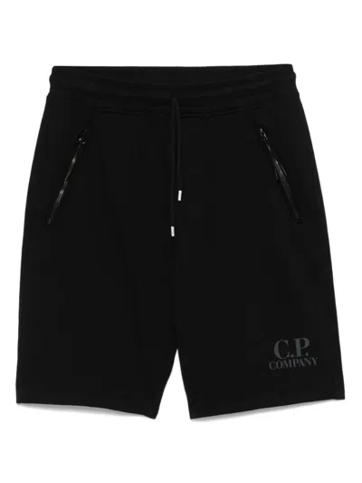 C.p. Company Shorts Aus Baumwoll-fleece In Blue