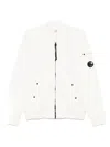 C.p. Company Cotton Full-zip Sweater In White